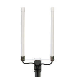 LTE Rundstrahler für alle LTE Frequenzen geeignet, weißes Kunststoff-Gehäuse, Wetterfest, 5m Kabel mit SMA Stecker für LTE Router